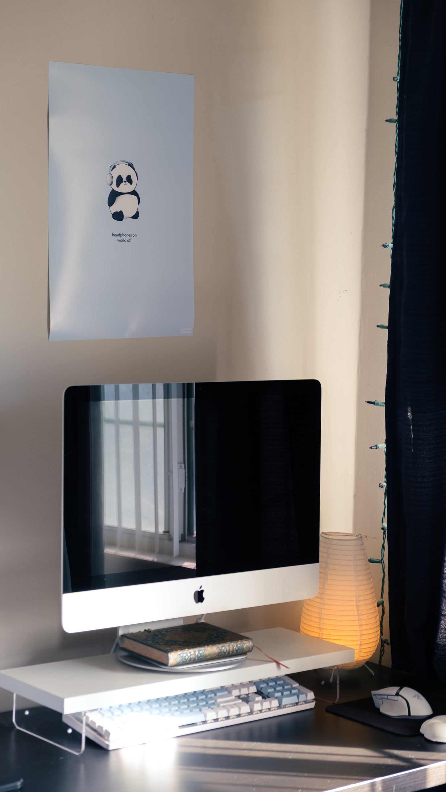 Headphones On World Off Poster