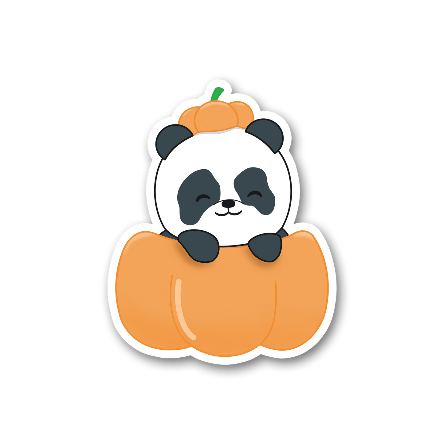 Peek-a-Boo Pumpkin Sticker