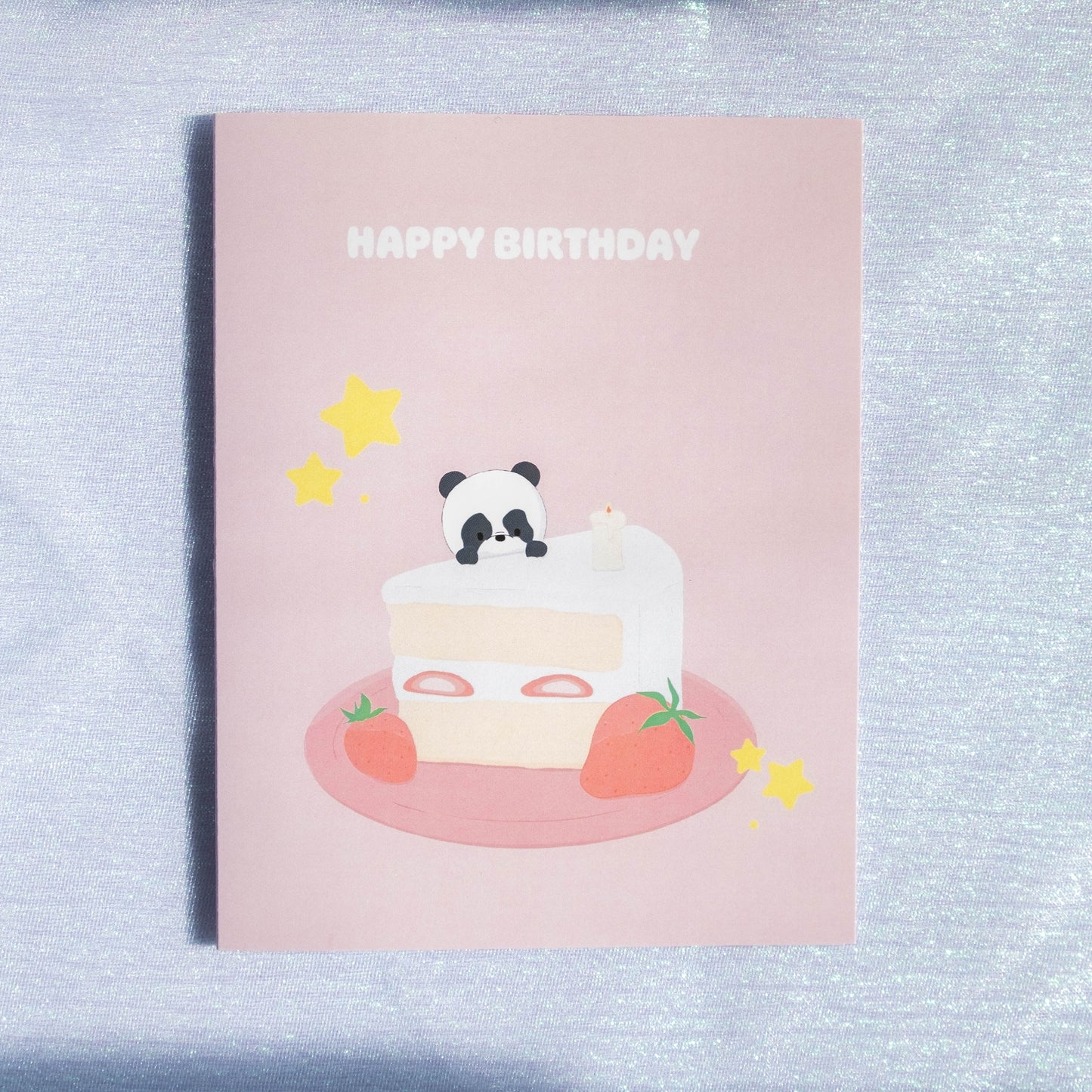 Happy Birthday Card - Strawberry Cake