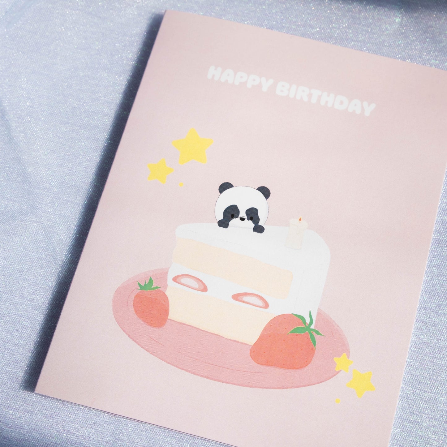 Happy Birthday Card - Strawberry Cake