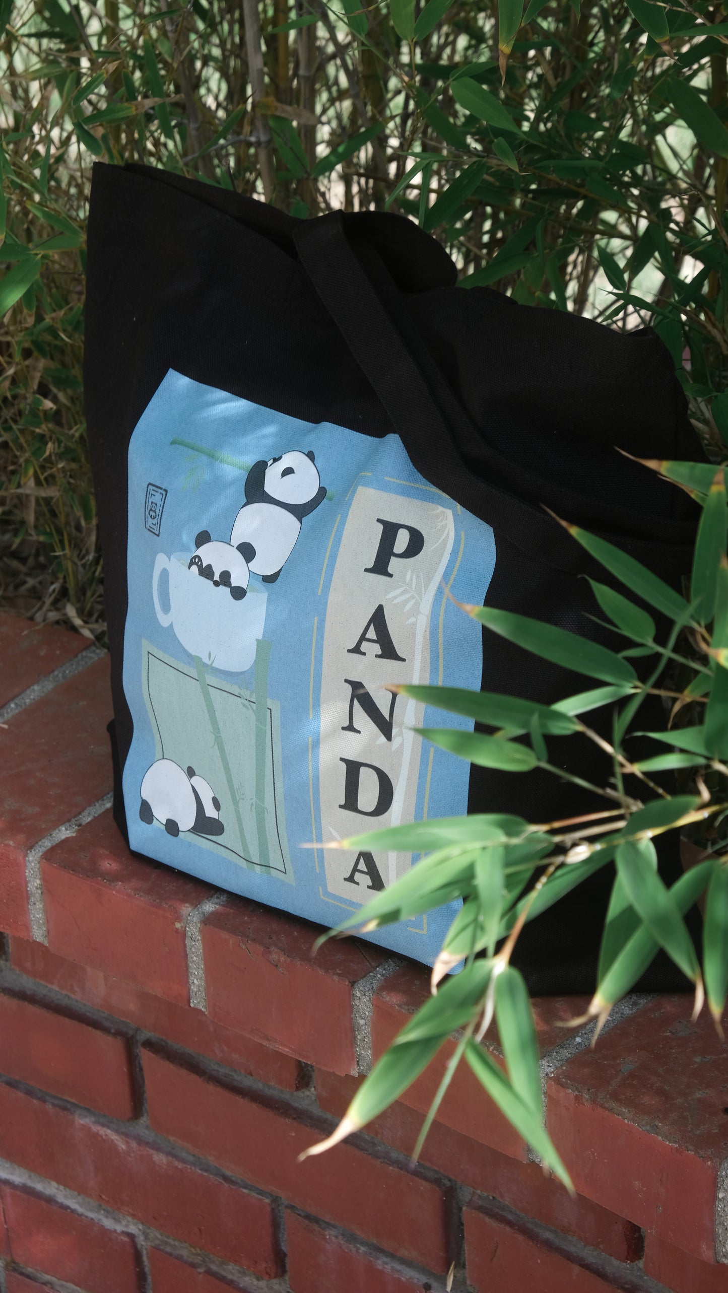 Panda Graphic Tote Bag