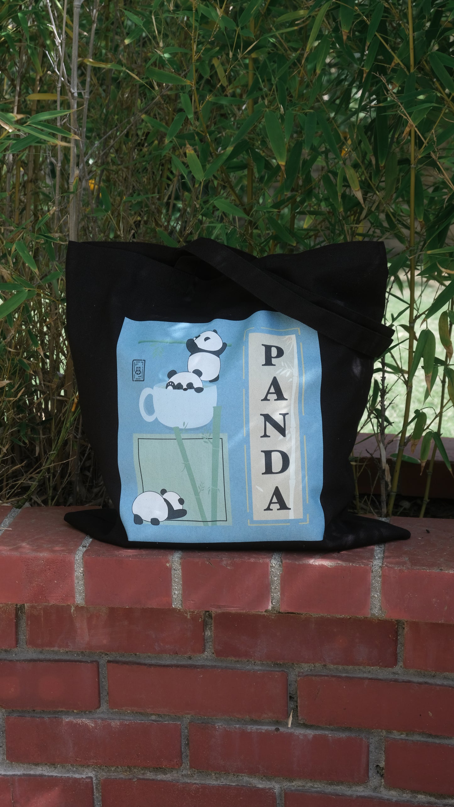 Panda Graphic Tote Bag