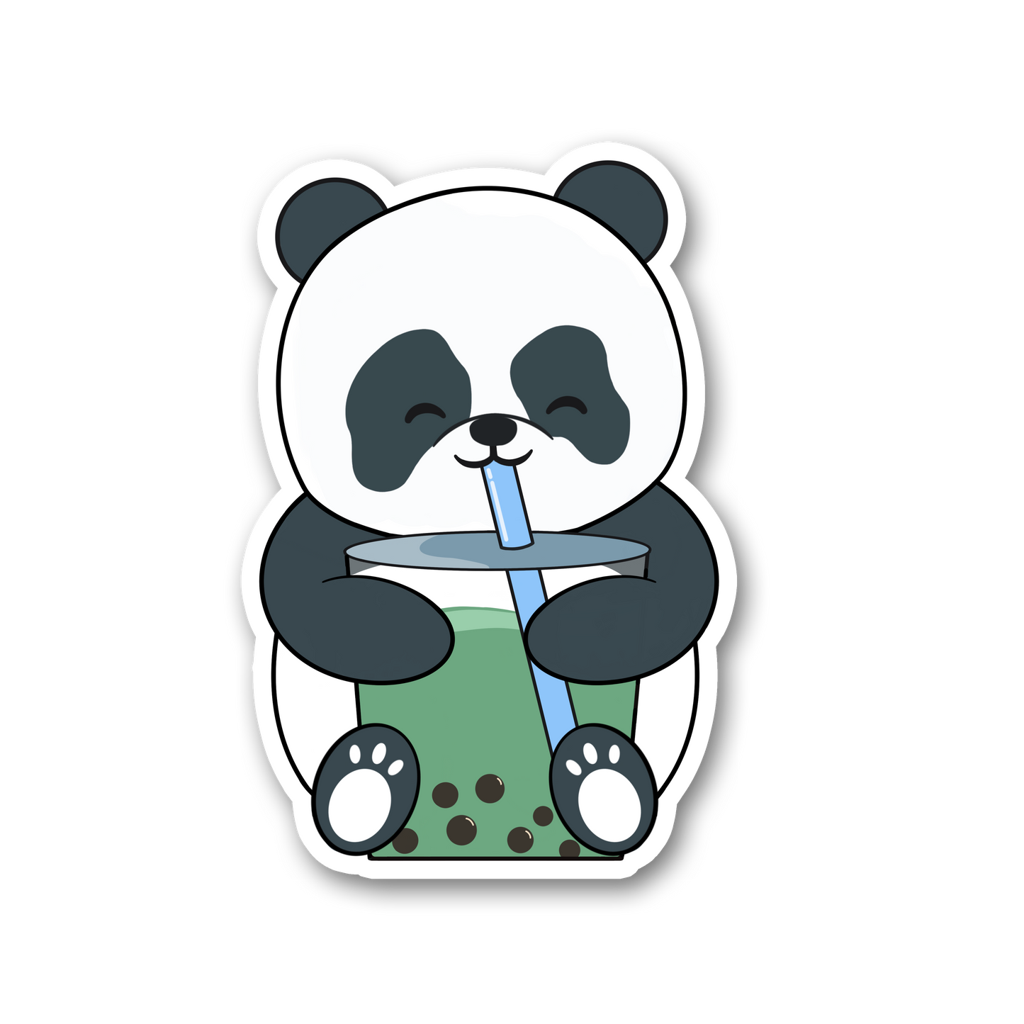 Matcha Boba Tea Sticker